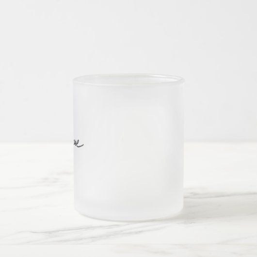Unterschriften-mattierte Tasse (Mittel)