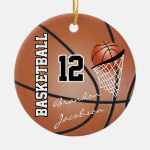 Unterschriften-Stern-Basketball-Spieler Keramikornament