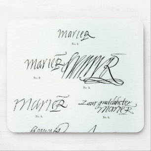 Unterschriften von Mary-Königin der Schotten Mousepad