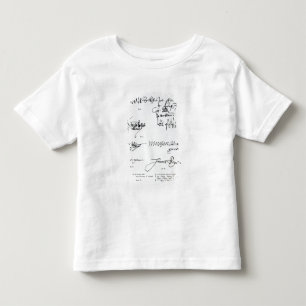 Unterschriften von Scottish 15. und von 16. Kleinkind T-shirt