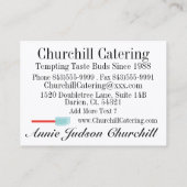 Unterschriftensammler Visitenkarte (Rückseite)