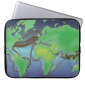 UnterSea Communication Drähte Laptopschutzhülle (Vorderseite)