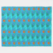 Untersee Kunst, Coole Krebse Fleecedecke (Vorderseite (Horizontal))