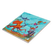 Untersee Octopus Erlebnis Keramik Küche Tile Fliese (Seite)