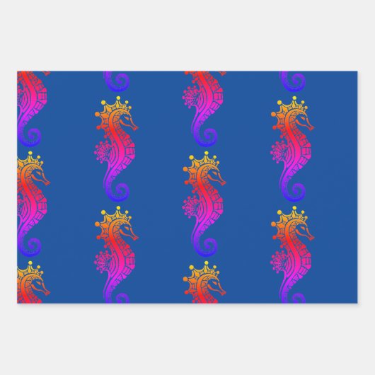 Unterseeboarding Wrapping Paper Flat Sheet Set 3 Geschenkpapier Set (Vorderseite)