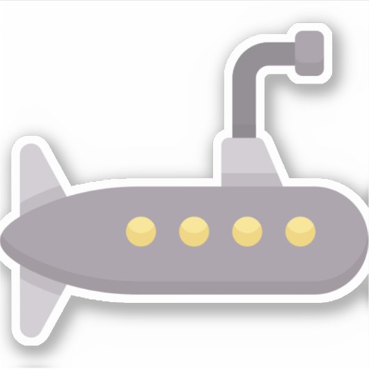 Unterseeboot Aufkleber (Vorderseite)