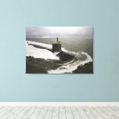 Unterseeboot der Virginia-Klasse Leinwanddruck (Insitu (Holzboden))