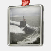 Unterseeboot der Virginia-Klasse Silbernes Ornament (Links)