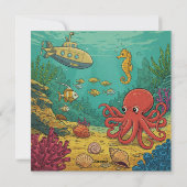 Unterseeboot Feiertagskarte (Rückseite)