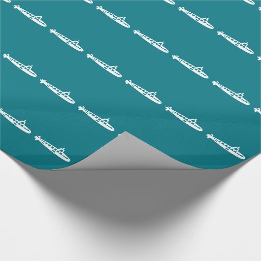 Unterseeboot Geschenkpapier (Ecke)