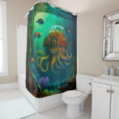Unterseeboot Octopus Duschvorhang (Beispiel)