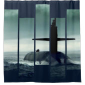 Unterseeboot: Segel kann sie, Glanz, den sie muss Duschvorhang (Vorderseite)