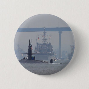 Unterseeboot-Subventions-nukleare Schiffs-Marine Button