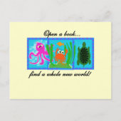 Unterseefischen Sie Bücher und Geschenke Postkarte (Vorderseite)