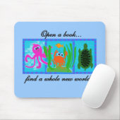 Unterseeisch öffnen Sie ein Buch-T-Shirts und Mousepad (Mit Mouse)