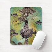 Unterseeische Steampunk Quallen Mousepad (Mit Mouse)