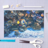 Unterseeische vibrierende tropische Fisch-Koralle Seidenpapier (Handwerk)