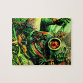 unterseeischer Taucher Vierzigerjahre Illustration Puzzle (Horizontal)