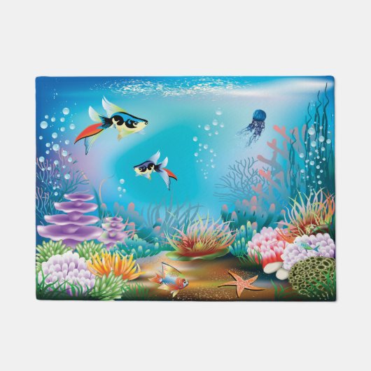 Unterseeisches Leben Fußmatte (Vorderseite)