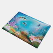 Unterseeisches Leben Fußmatte (Schrägansicht)