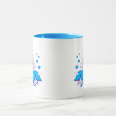 Unterseekatze und Delfin Tasse (Zentrum)