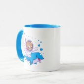 Unterseekatze und Delfin Tasse (Vorderseite Links)