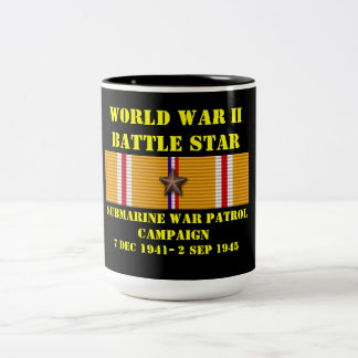 Unterseekriegspatrouillenkampagne Zweifarbige Tasse