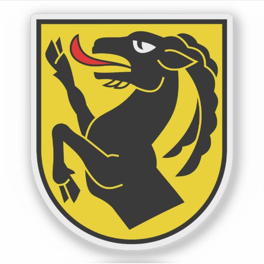 Unterseen Wappen, Schweiz Aufkleber (Vorderseite)