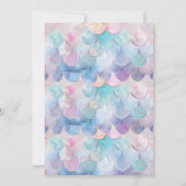 Unterseezauberei Geburtstagsbash Einladung (Rückseite)