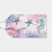 Unterseezauberei Geburtstagsbash Geschenkanhänger (Rückseite Horizontal)