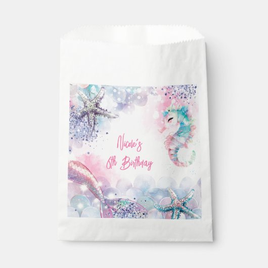 Unterseezauberei Geburtstagsbash Geschenktütchen (Vorderseite)