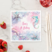 Unterseezauberei Geburtstagsbash Serviette (Beispiel)