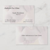 Unterseite des Fußes Visitenkarte (Vorne/Hinten)