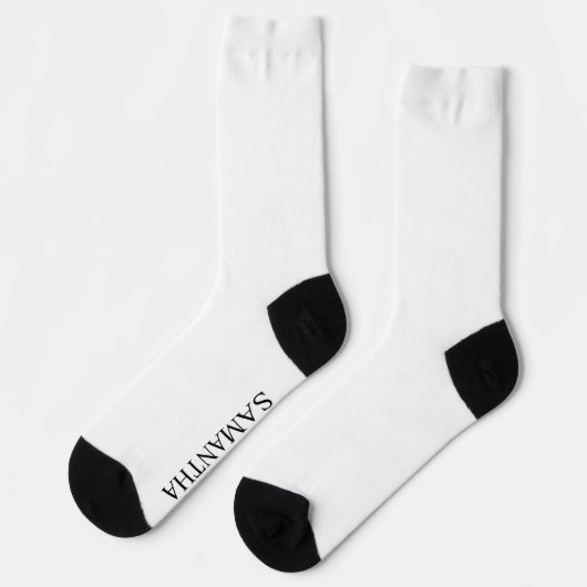 Unterseite für personalisierte Bezeichnung Socken (Linkes Detail)