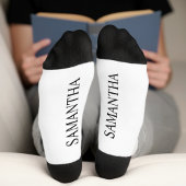 Unterseite für personalisierte Bezeichnung Socken