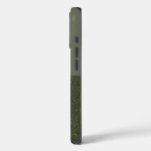 Unterseite Glitzer Moss Green iPhone Case - Anpass (Rückseite / Links)