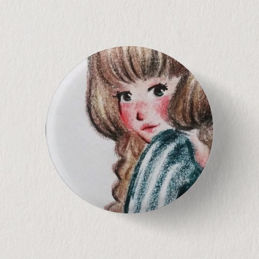 Unterseite: Mädchen Button (Vorderseite)