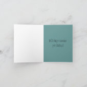 Unterseite unserer Herzen danken yous Dankeskarte (Innenseite)