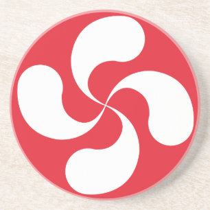 Unterseite - von - Glas baskisches Kreuz „Laubur Untersetzer