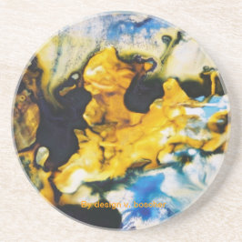 Unterseite - von - Tintenglas Sandstein Untersetzer