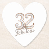 Untersetzer - 32 & Fabulous (Vorderseite)