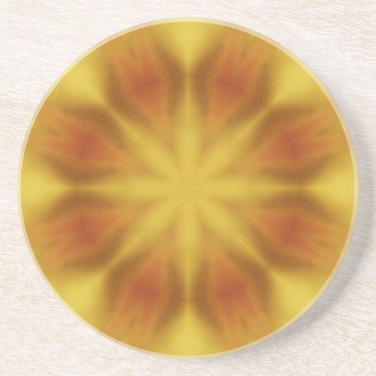 Untersetzer 4.25", Sandstein oben, Korkunterteil, (Vorne)