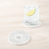Untersetzer 4.25", Sandstein oben, Korkunterteil, (Seite)