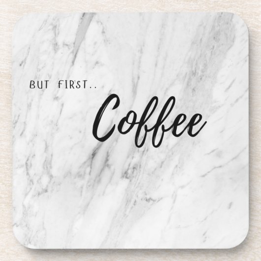 Untersetzer - aber erster Kaffee (Vorderseite)