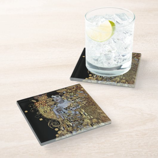 Untersetzer Adele Klimt (Schrägansicht)