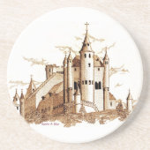 Untersetzer - Alcazar - Burg (Sepia) (Vorne)