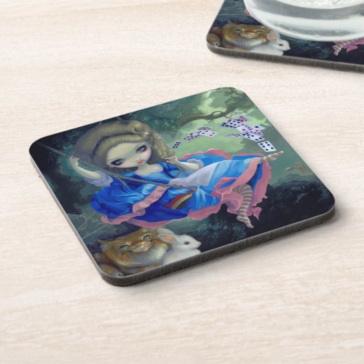 Untersetzer "Alice in Fragonards Swing" (Linke Seite)