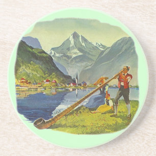 Untersetzer AlpHorn alpenhorn alpines langes Horn