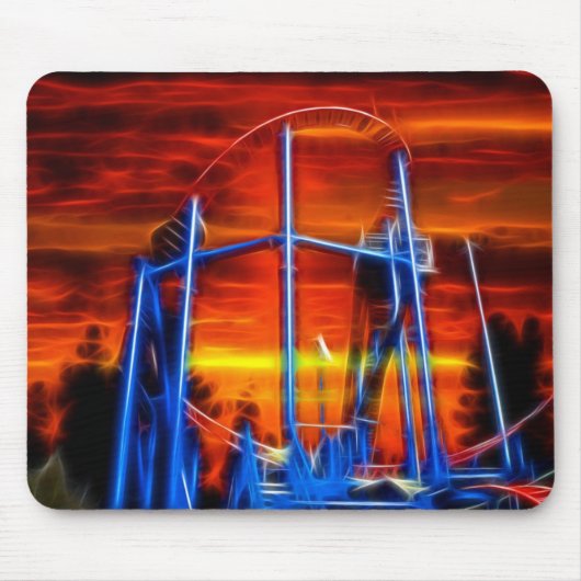 Untersetzer am Sonnenuntergang Mousepad (Vorne)