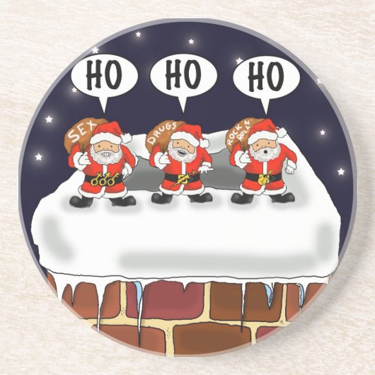 Untersetzer "Angriff der Mini-Sankt" - durch Kev (Vorne)